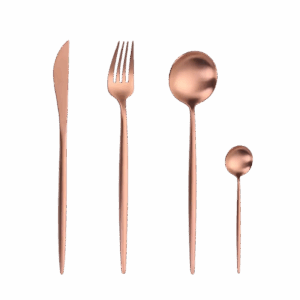 Couverts Lise Cuivre – Chaleur & Élégance