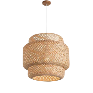 Lustre en rotin – 35 x 30 cm