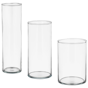 Protection en verre pour bougie cylindrique