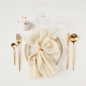 Serviettes en mousseline de soie